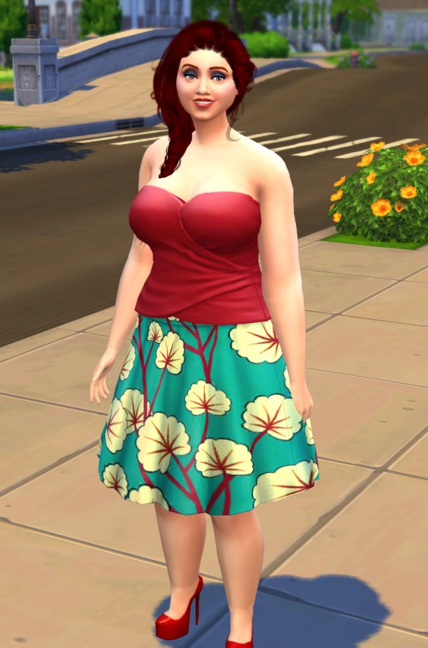 Mod The Sims: Four Floral and Flirty Skater Skirts by Davinia