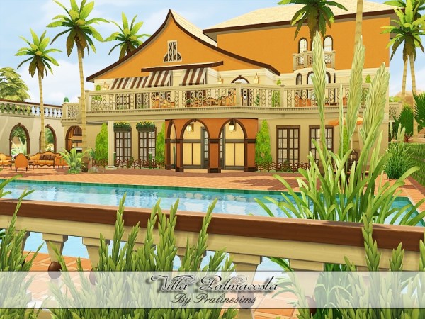  The Sims Resource: Villa Palmacosta by PralineSims