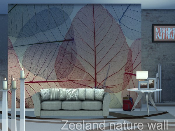  The Sims Resource: Zeeland nature wall by Pinkzombiecupcakes