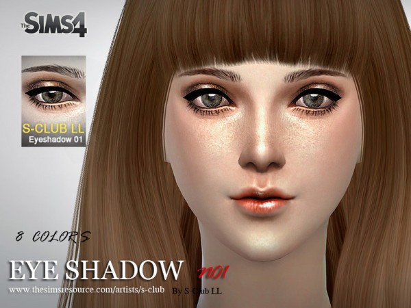 The Sims Resource: Eyeshadow 01 by S Club