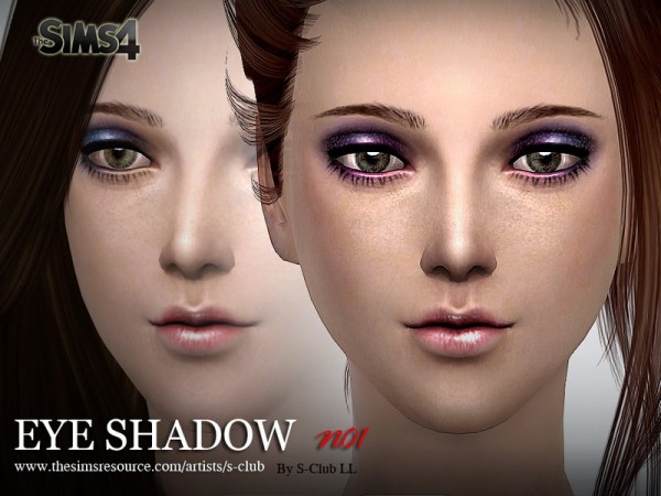  The Sims Resource: Eyeshadow 01 by S Club