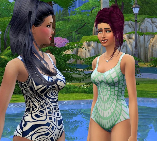  Mod The Sims: Set of 6 one piece swimsuits by malicieuse75