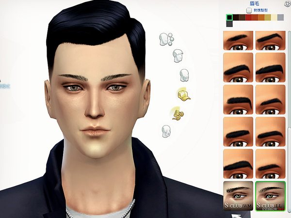  The Sims Resource: Eyebrows M03 by S Club