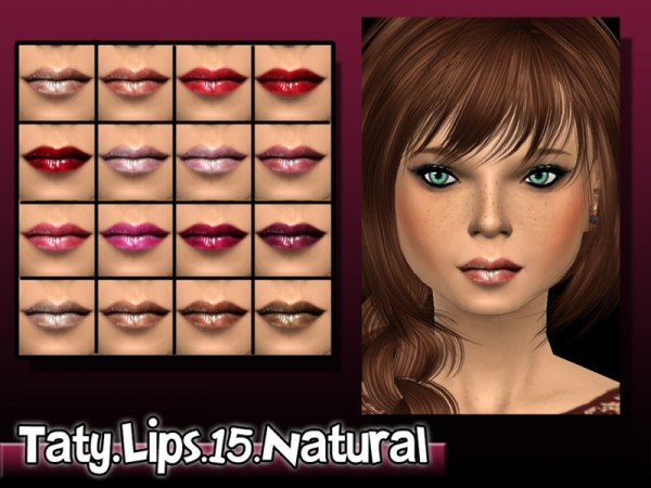  The Sims Resource: Lipstick 15 by Taty