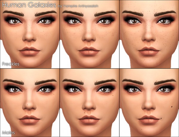 Mod The Sims: Human Galaxies freckles & moles by Vampire aninyosaloh