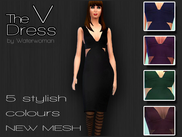  Akisima Sims Blog: The V Dress