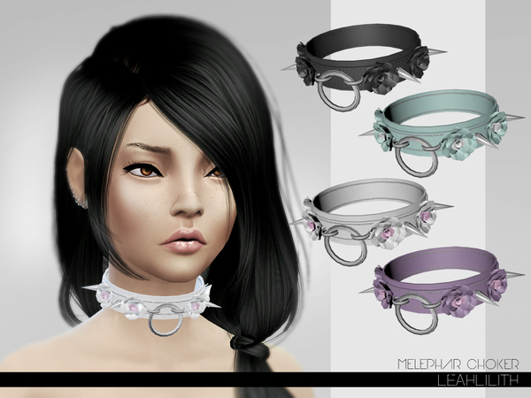  The Sims Resource: Melephar Choker by Leah Lillith