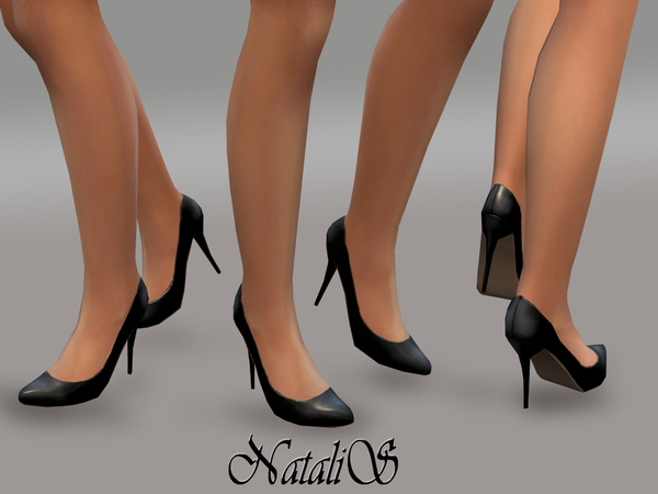  The Sims Resource: Leather pumps by NataliS