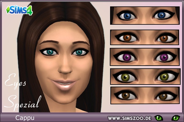 Blackys Sims 4 Zoo: Eye Colors by Cappu