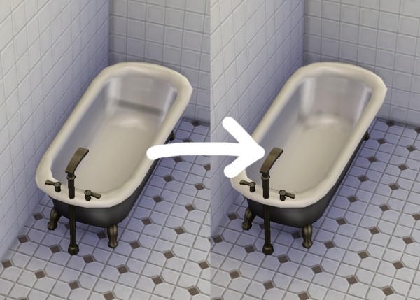 Mod The Sims: Bathtub Transparency Fix by plasticbox