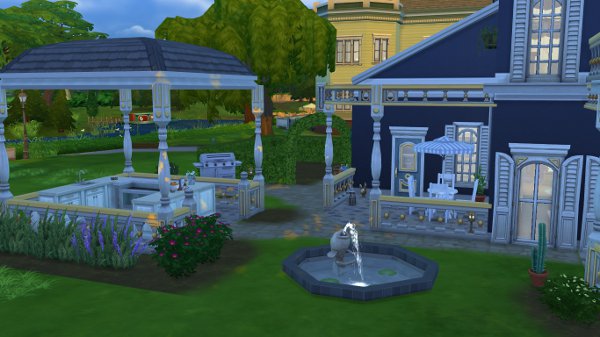  Blackys Sims 4 Zoo: Blue drem residential house