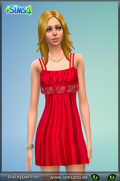  Blackys Sims 4 Zoo: Red Glamour dress by blacky panther