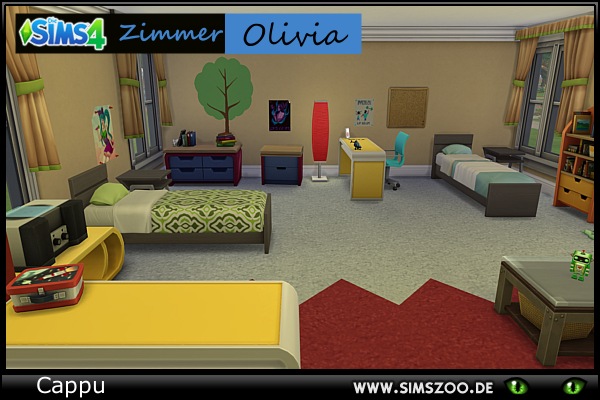  Blackys Sims 4 Zoo: Teen room Olivia by Cappu