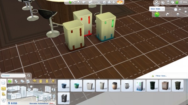  Mod The Sims: Nano Can Touchless Trash Can by jeangraff30