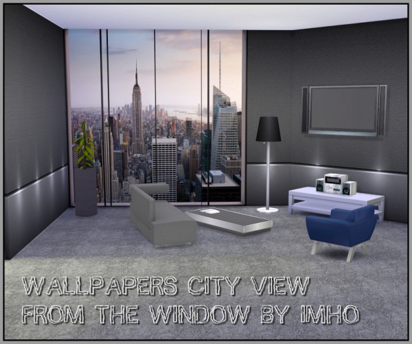  IMHO Sims 4: Wallpapers City View From The Window