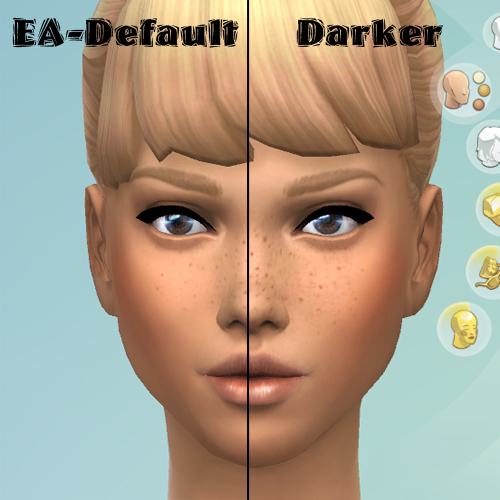  Mod The Sims: Darker Freckles by KisaFayd