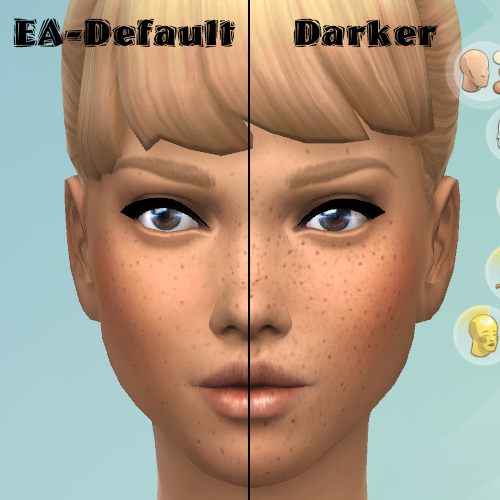  Mod The Sims: Darker Freckles by KisaFayd