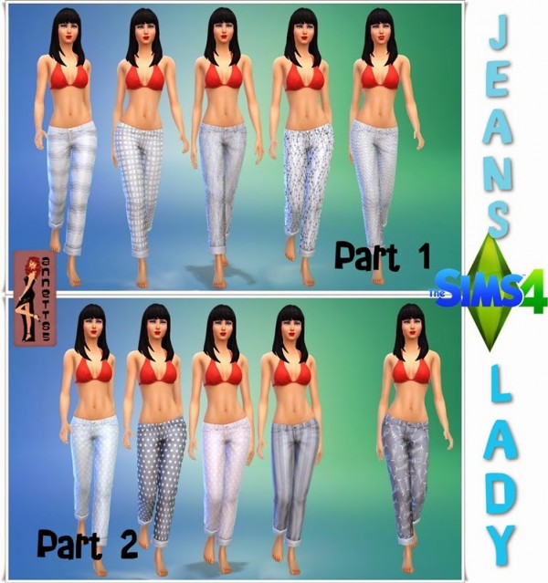  Annett`s Sims 4 Welt: Jeans Lady Part 1 + Part 2