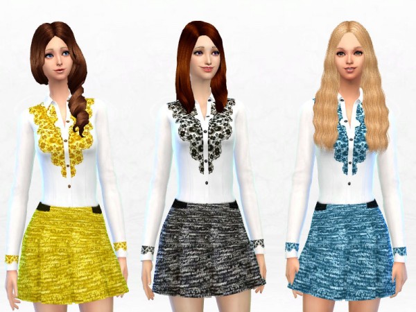  The Sims Resource: Pretty Girls dress by Sakura Phan