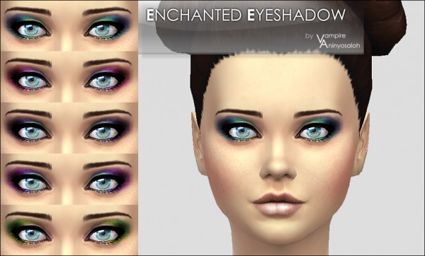  Mod The Sims: Enchanted Eyeshadow  5 colors  by Vampire aninyosaloh