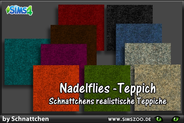  Blackys Sims 4 Zoo: Realistic carpets   Needle Flies