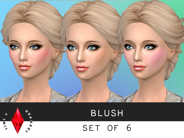  The Sims Resource: Blush Set of 6 by SIms4 Krampus