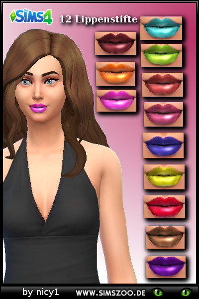  Blackys Sims 4 Zoo: Lipstick 1 by Nicy1