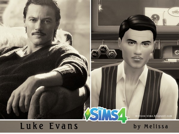  Melissa Sims 4: Luke Evans