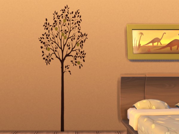  The Sims Resource: Wall tree stencil by Pinkzombiecupcakes