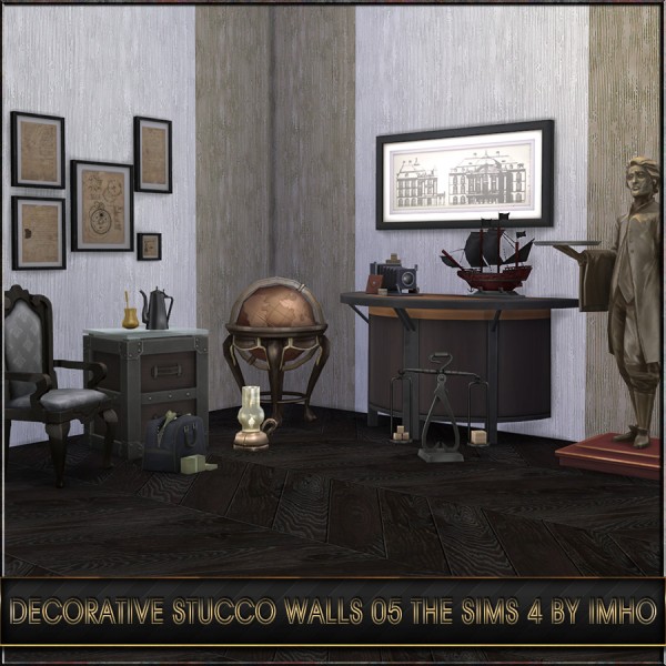  IMHO Sims 4: Decorative Stucco Walls 05