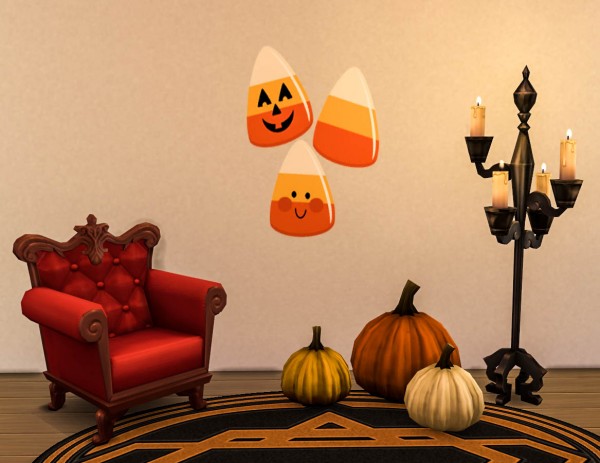 Ohmyglobsims Cute Halloween Wallpaper Decals • Sims 4 Downloads