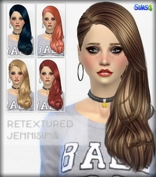  Jenni Sims: Elasims Converted Hairstyle Retextured