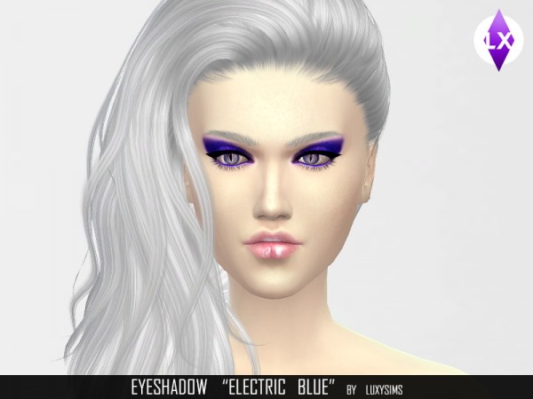  LuxySims: Eyeshadow Electric blue