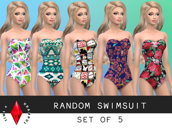  The Sims Resource: Random Swimsuits by Sims4Krampus