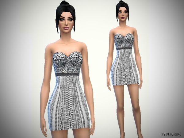  The Sims Resource: Embroided Dress