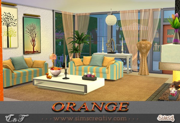  Sims Creativ: Orange by Tanitas8