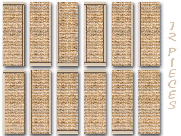  Akisima Sims Blog: Brick Wall Set colonial