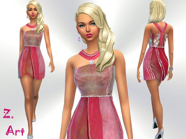  The Sims Resource: Barbie Style dress by Zuckerschnute20