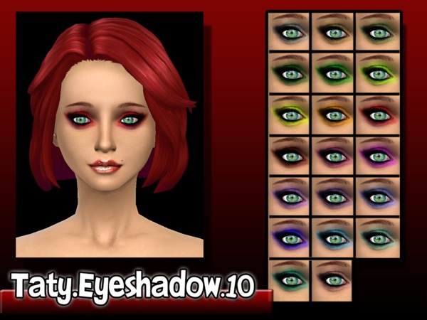  The Sims Resource: Eyeshadow 10 by Taty