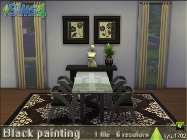  The Sims Resource: Black set carpets