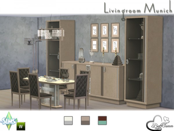  The Sims Resource: Diningroom Munich by BuffSumm