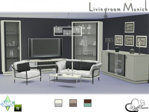  The Sims Resource: Livingroom Munich by BuffSumm