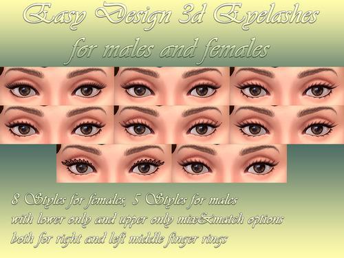  NotEgain: Easy Design 3D Eyelashes