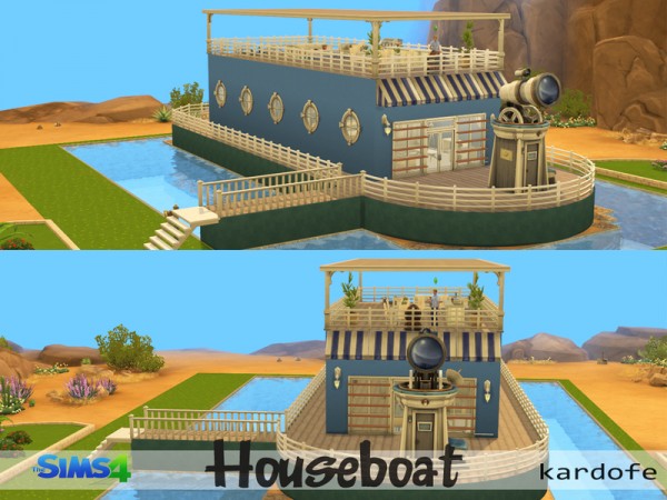  The Sims Resource: Houseboat by Kardofe