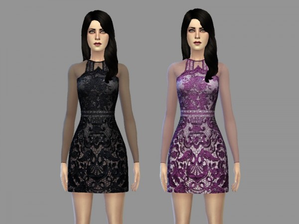  The Sims Resource: Elle   dress by April
