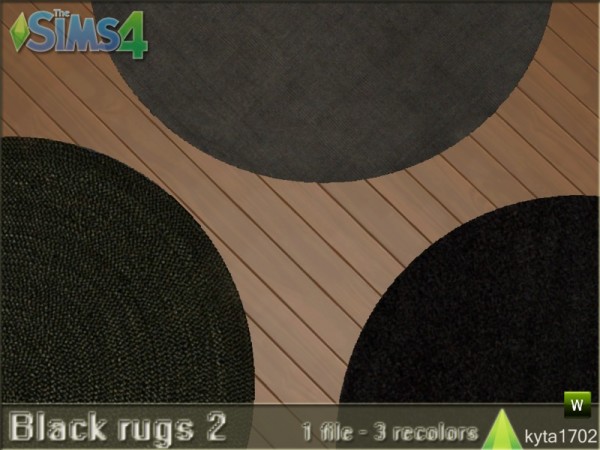  The Sims Resource: Black set carpets