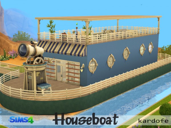  The Sims Resource: Houseboat by Kardofe