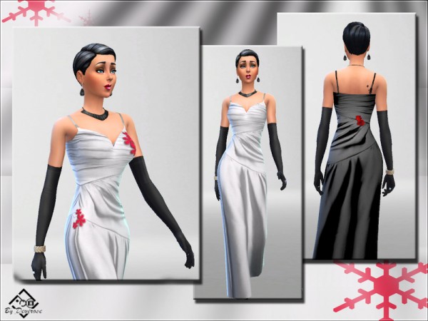  The Sims Resource: Christmas Chic Dresses by Devirose