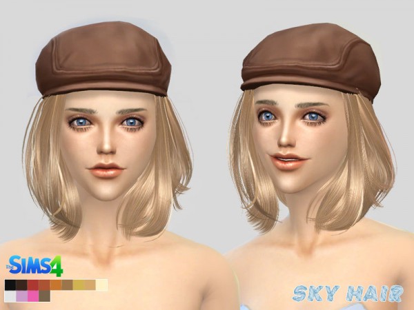  The Sims Resource: Hairstyle 242 by Skysims