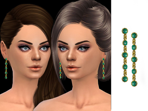  The Sims Resource: Earrings 07 by ShakeProductions